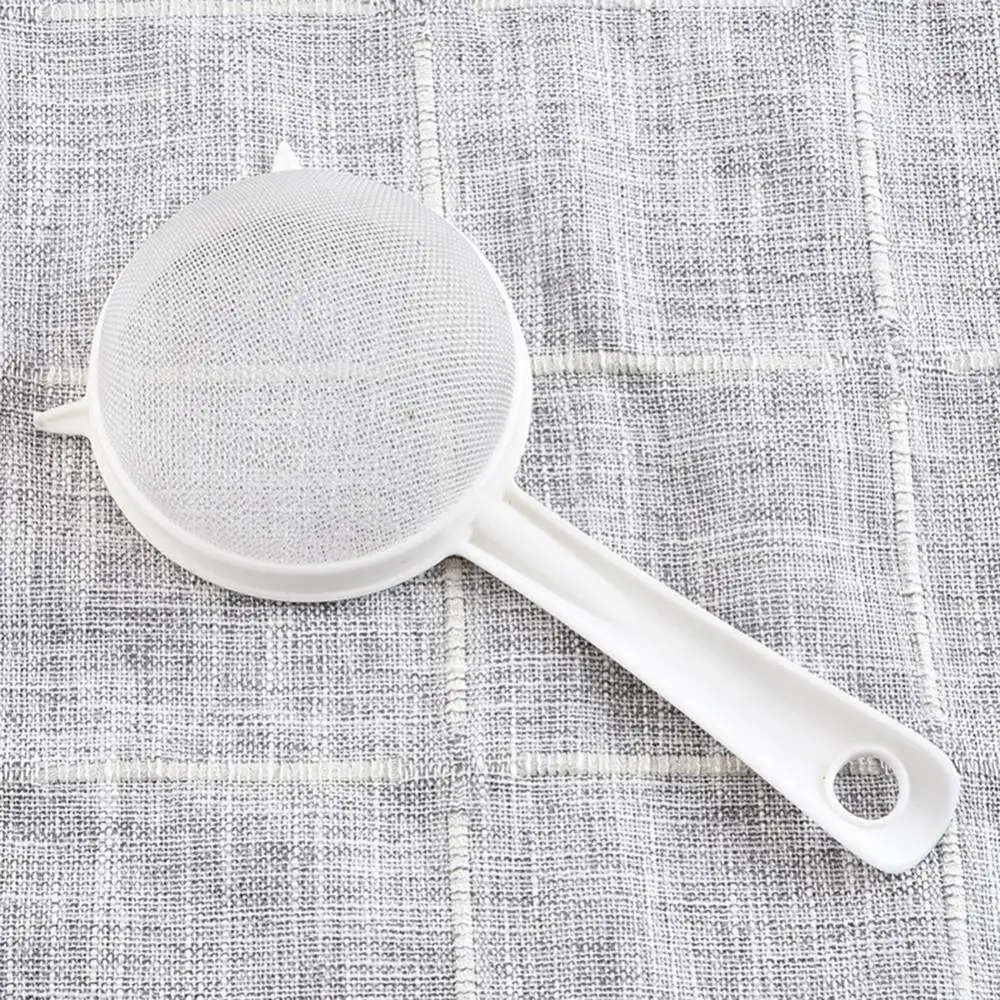 Kitchen Handheld Plastic Screen Mesh Tea Leaf Strainer Fried Fine Mesh filter Flour Sieve Colander Home Kitchen Tools