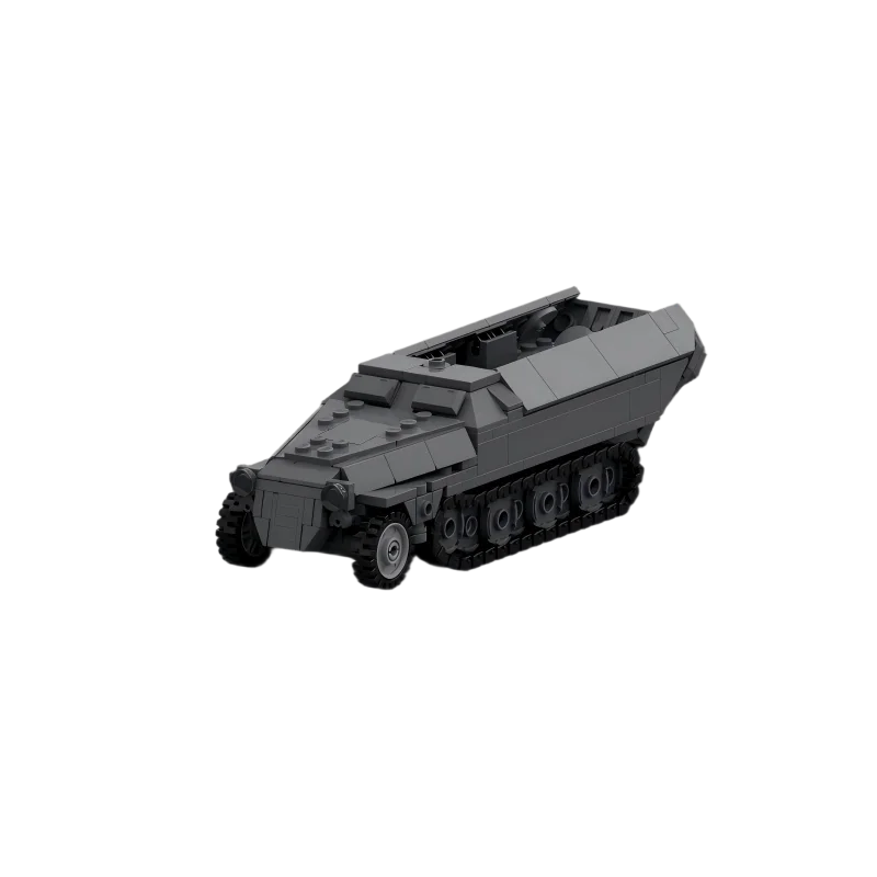 WW II Duitse militaire serie Sd.Kfz. 251 gepantserd halfspoorvoertuig MOC bouwsteen montagestenen model speelgoed kerstcadeau
