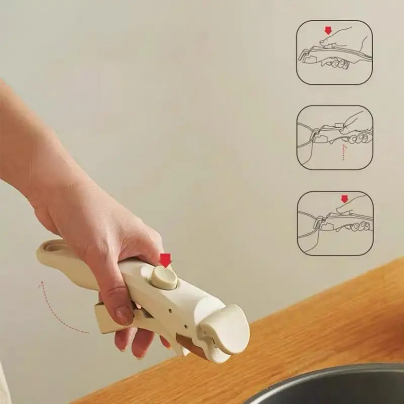 Clip di ricambio staccabile Impugnatura universale ergonomica rimovibile Maniglia per pentola Stoviglie da esterno Accessori da cucina