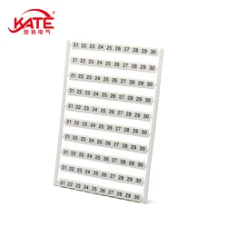 1PCS DEK6 Zack Marker Strip With Blank Number Marker For DIN Rail SAK EK Terminal Block Side Accessories DEK 6