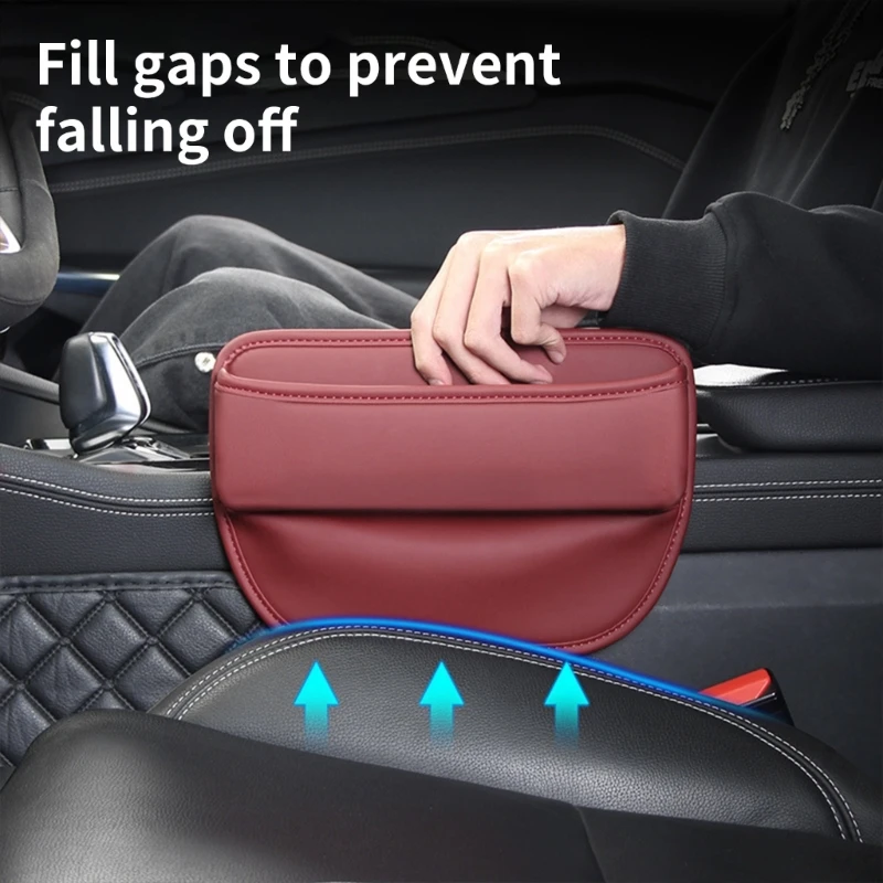 

A2BF Premium Car Gaps Storage Organizers Seamless Installation Leather Pouches