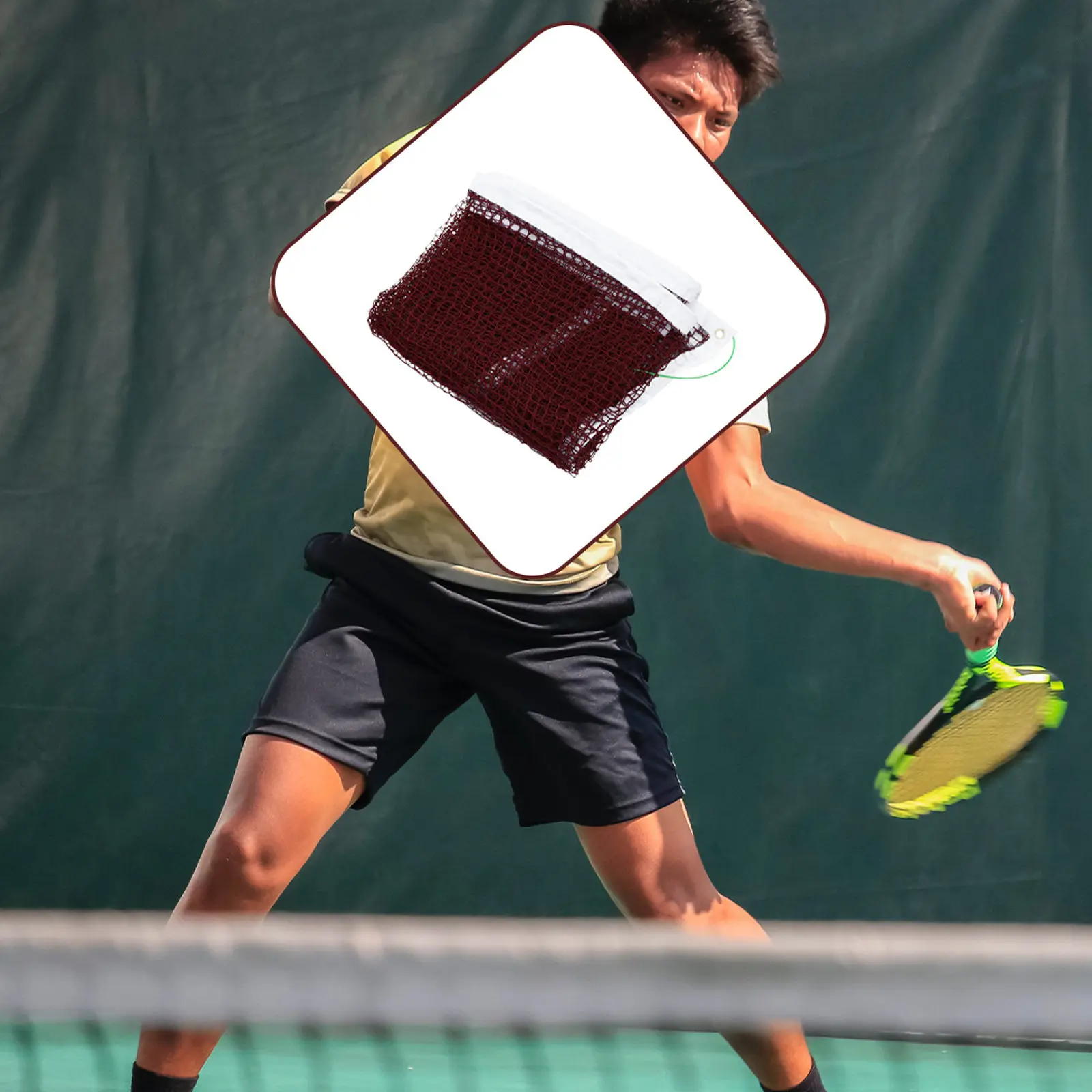 

Compact Lightweight Portable Badminton Net Standard Size Quick Install Straight Fix Design for Outdoor Beach Volleyball