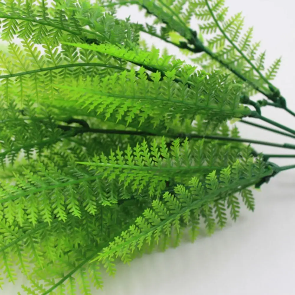 7 Branches Fern Artificial Plants Green Plastic Fake Flowers Home Floral Decoration Photo Props