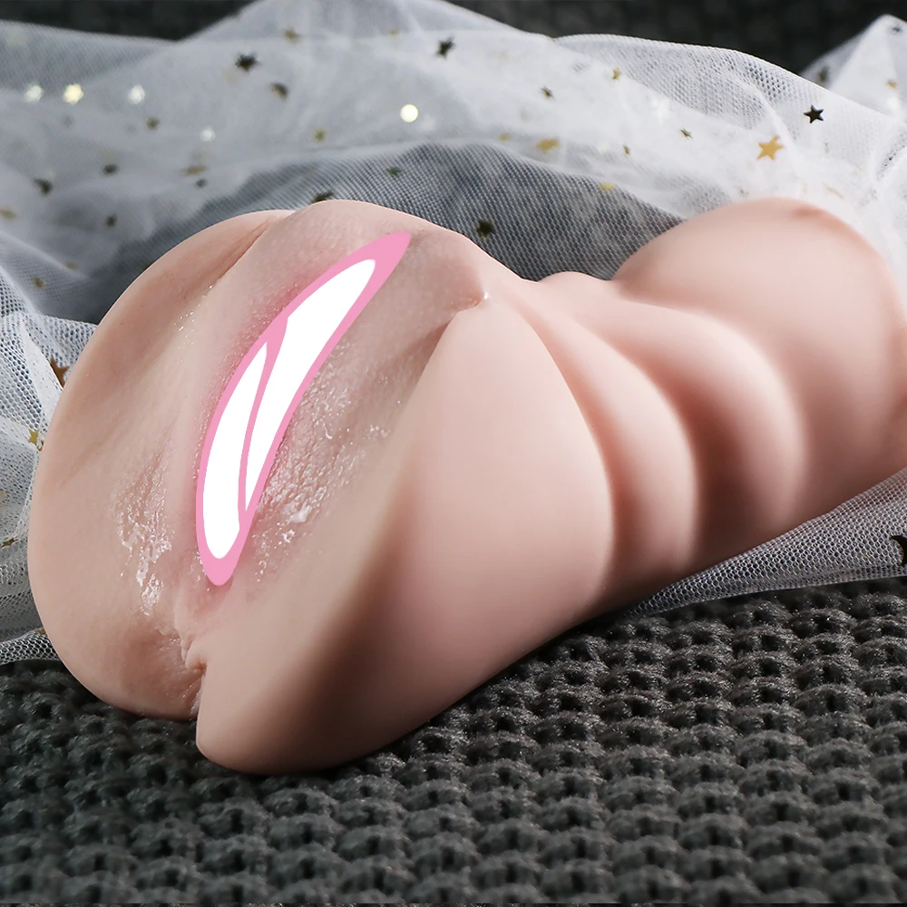 Muñeca sexual realista para hombres adultos, juguete erótico de bolsillo suave, masturbador masculino, Vaginal y Anal