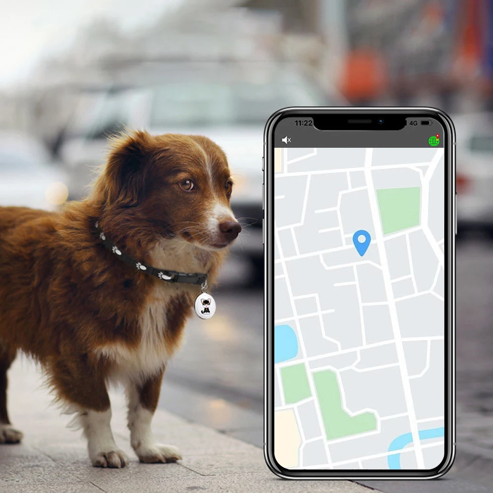 ペット用のスマートGPSトラッカー,長距離,防水,ミニカラー,Android, iOS,追跡ツール,猫,犬