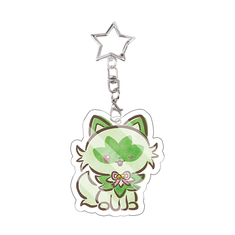 Snorlax Wigglytuff Eevee Acryl-Schlüsselanhänger Kawaii Pachirisu Trendiger Anhänger Taschendekoration Beliebte Modelle Kettenanhänger Geschenk – Detail 4
