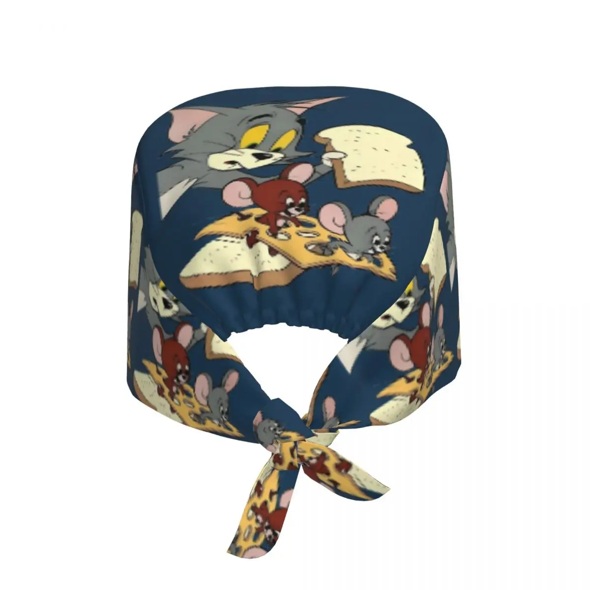 مخصص قابل للتعديل توم القط والفأر جيري قبعة العمل الرجال النساء الخبز الجراحية قبعة فرك التمريض طبيب الجراح قبعة للشيف