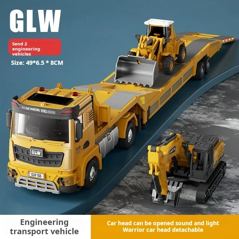 

1：40 Alloy Crane Truck Engineering Vehicles with Sound and Light Metal Model Cars Simulation Diecast Models Children's Toy Gift