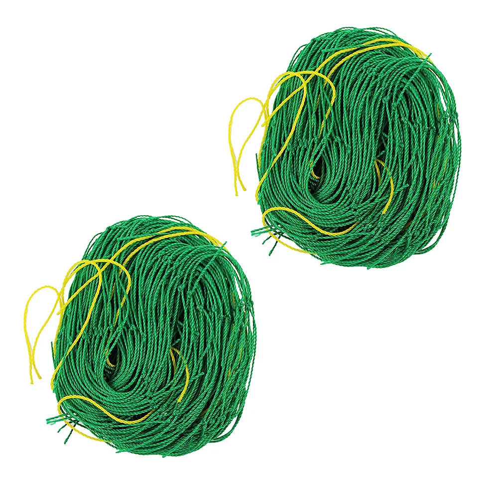 2pcs 18x18m Gardening Vines Network Fruit Flower Petunia Climbing Net Cucumber Bush Gourd Vines Net