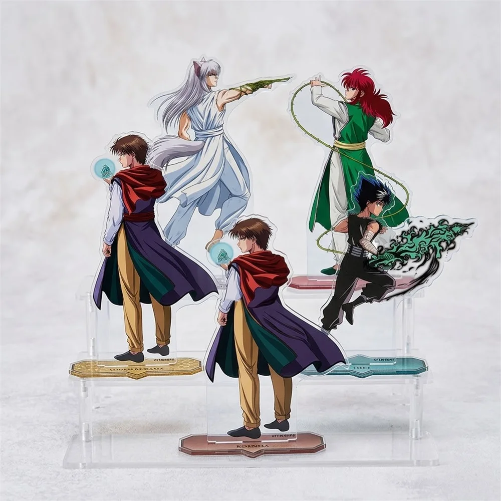 15CM Anime Yu Yu Hakusho Acrylic Keychain Stand Model Ornament Accessories Goods Christmas Gifts