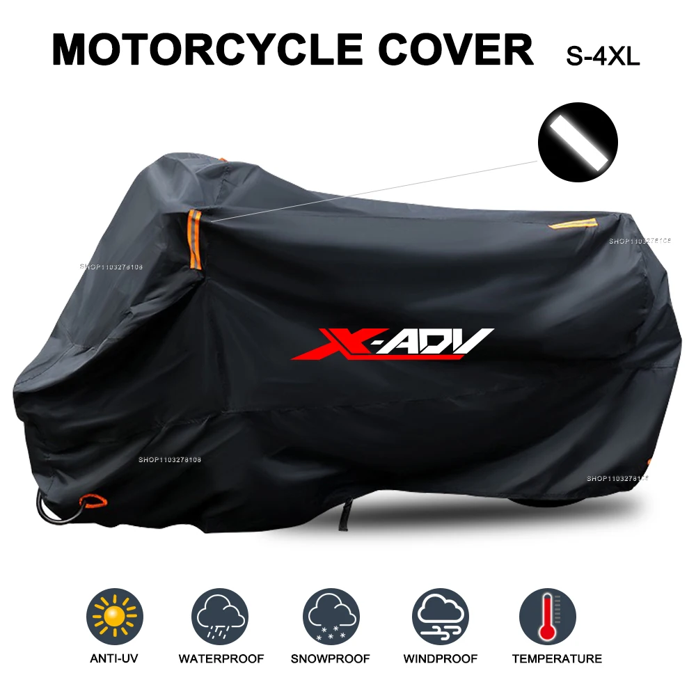 Motorcycle Cover Waterproof Outdoor All Season Dustproof UV Protective Moto Rain Cover for Honda X-ADV 750 XADV