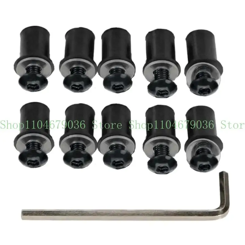 652F Motorbike Accessories M5x16mm Motorcycle Windscreen Screw Bolt Universal Windshield Mounting Aluminum Fastener
