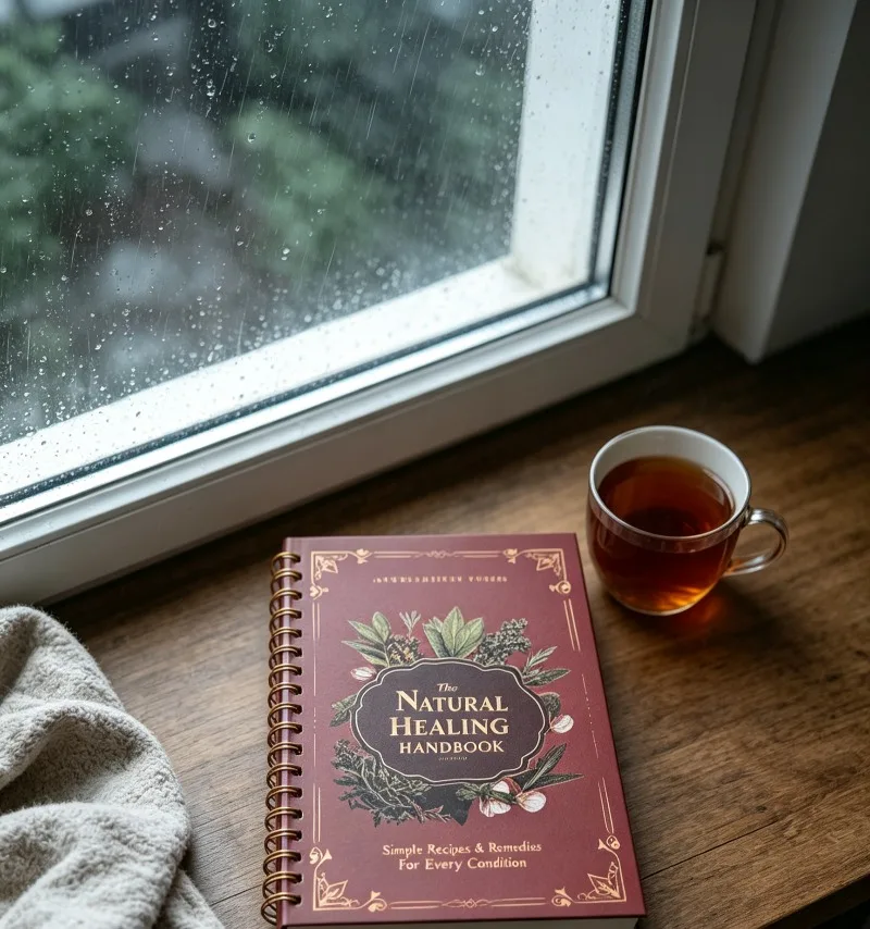 2‑Pack The Natural Healing Handbook Spiral Book Simple Herbal Remedies Recipes Home Self‑Care Health Guide for Adult