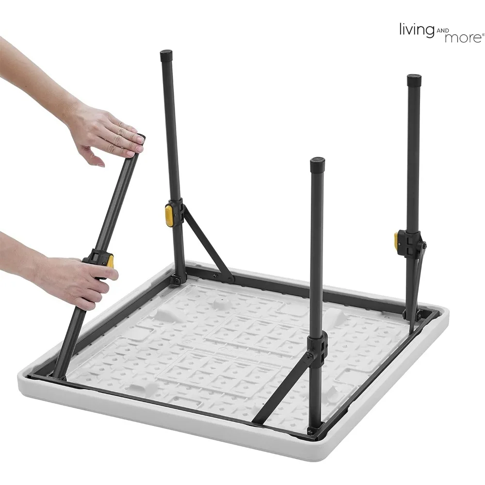 Mesa quadrada das crianças, branco, 24 polegadas