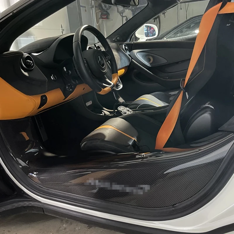 

For Mclaren 540C 570S GT 600LT Dry Carbon Fiber Long Inner Door Sills Pedal Panel Trims Side Door Sill Body Kit Interior