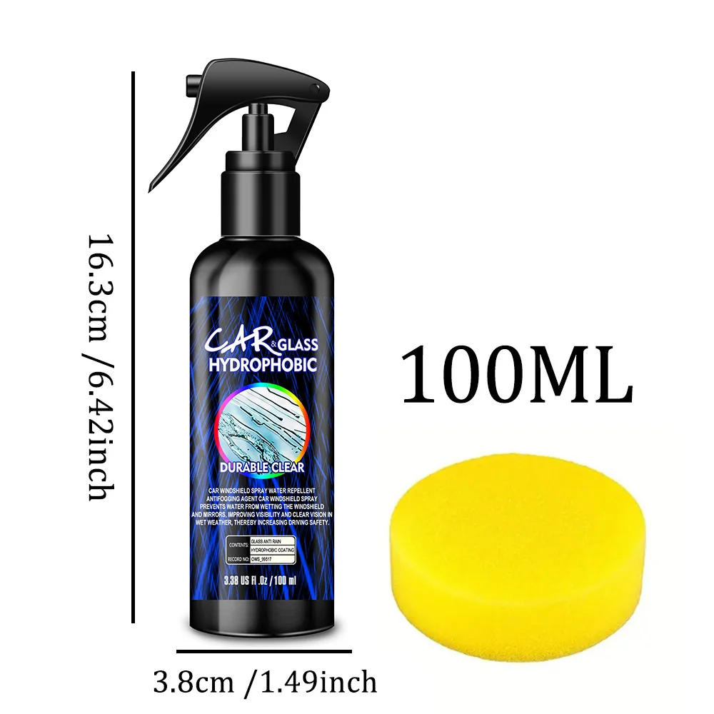 Motorcycle Glass Anti-rain For Car Water Repellent Fortify Dashboard Rearview Mirror Hydrophobic Coating Enhanced Visibility Spr