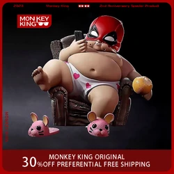De Avengers Deadpool Dikke Jongen Figuur 12Cm Schattige Anime Actie Collectie Desktop Ornament Auto Ornamenten Kinderen Speelgoed