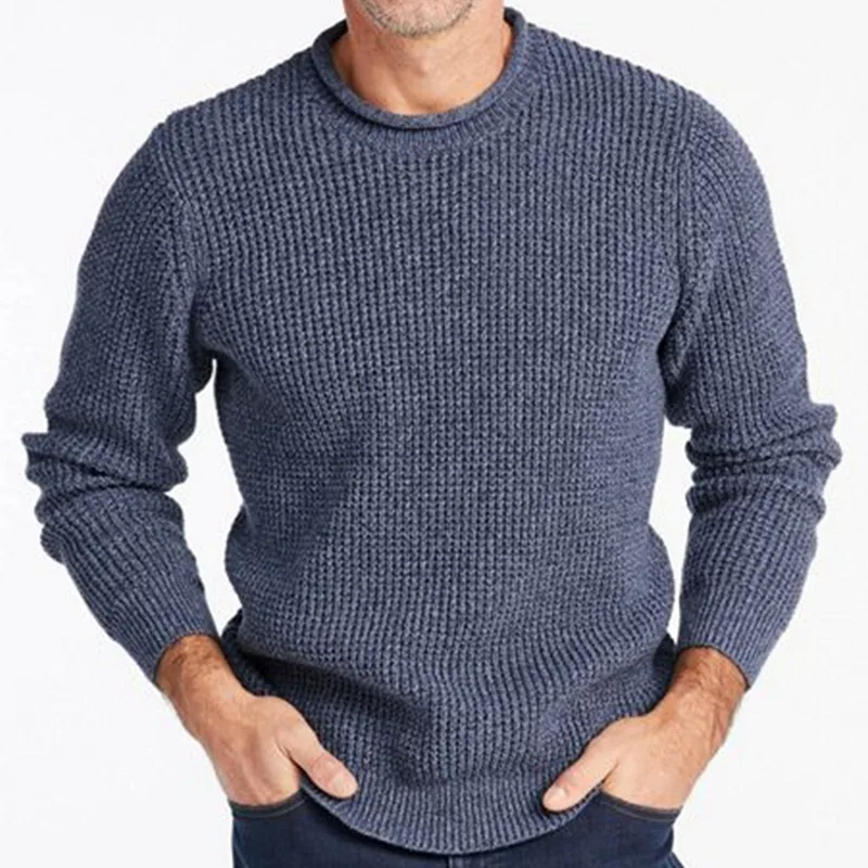 

Europe and America Cross border Foreign Trade Independent Station Men's Wear Autumn and Winter New Pullover Thickened Knitwear R