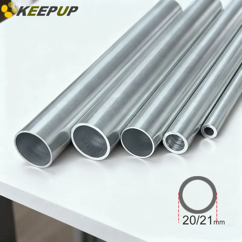 

20mm 21mm OD 6063 aluminum round tube pipe smooth tubing for construction diy 20x10 20x12 20x13 20x15 21x11 21x15 21x16 21x19mm