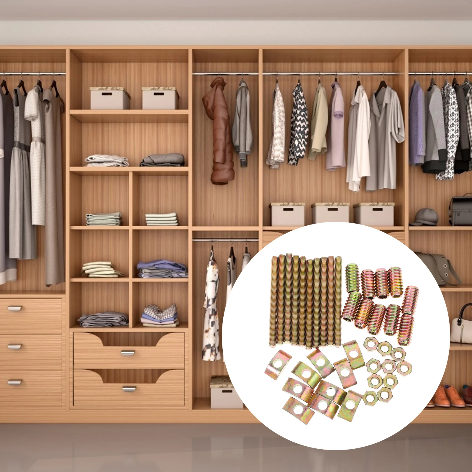 

10 set Half Moon Connector For Furniture Heavy Duty Iron Fasteners Bed Frame Wardrobe Assembly Panel Woodworking Diy Parts