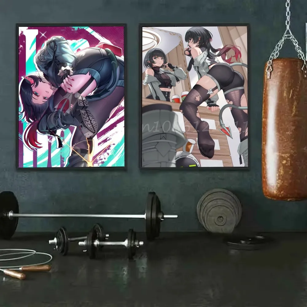 1 قطعة جين دو Zenless منطقة صفر لعبة المشارك ذاتية اللصق الفن ورق مقاوم للماء ملصق مقهى بار غرفة جدار ديكور