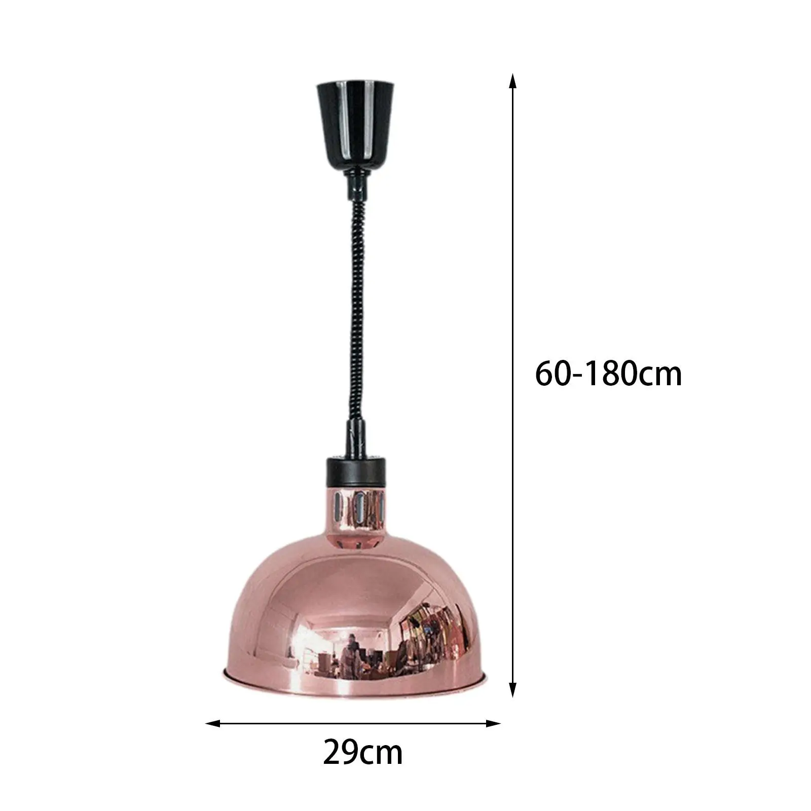 Lampe chauffante réglable pour aliments, lampe chauffante télescopique en métal, adaptée à la cafétéria, nourriture chaude, adaptée à l'hôtel, jetable, 220V