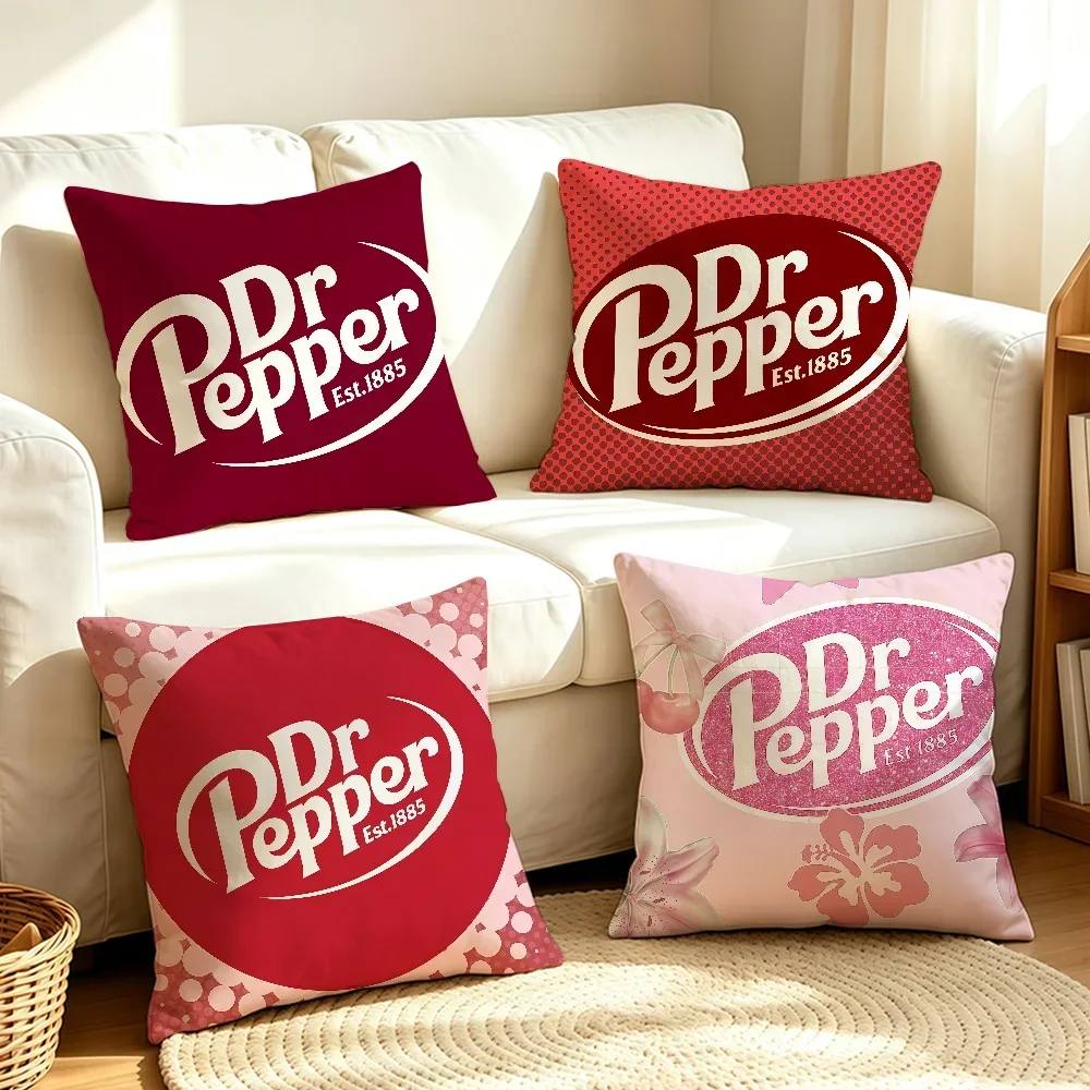 Brand D-Dr  Drinks P-Pepper-S cushion cover Soft Smooth Hidden Zipper Washable Decorative Couch Office Housewarming Gift