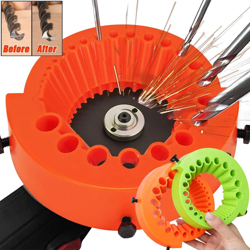 

Multipurpose Drill Bit Grinding Sharpener Polishing Grinding Tool for Multi-size Drill Bits Angle Grinder Powered Tool Parts
