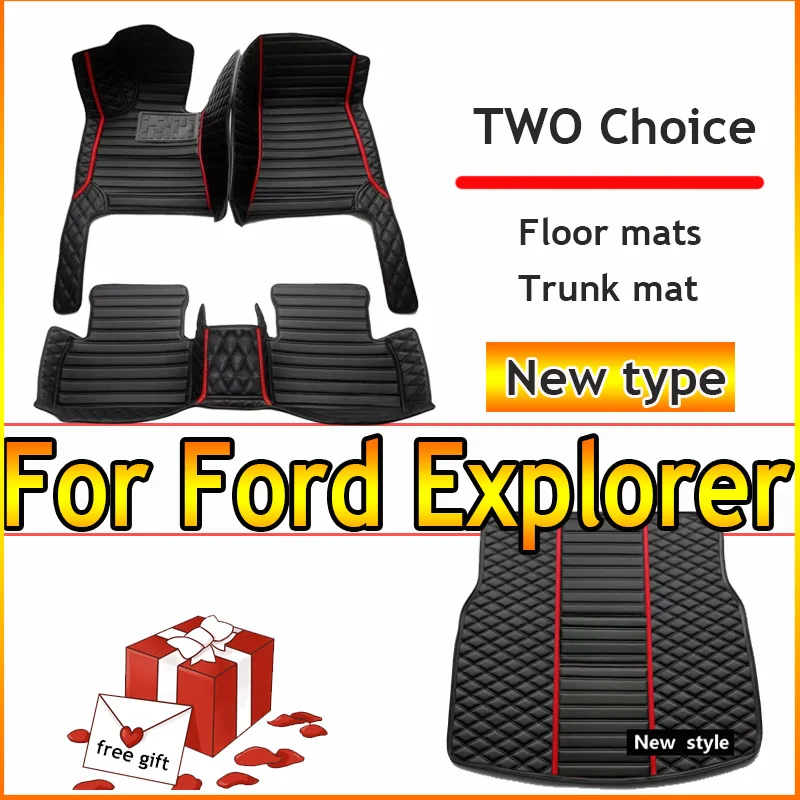 

Автомобильный напольный коврик для Ford Explorer Classic U502, 7 мест, 2016 ~ 2019, нескользящий коврик, водонепроницаемые накладки, коврики, кожаный напольный коврик, автомобильные аксессуары