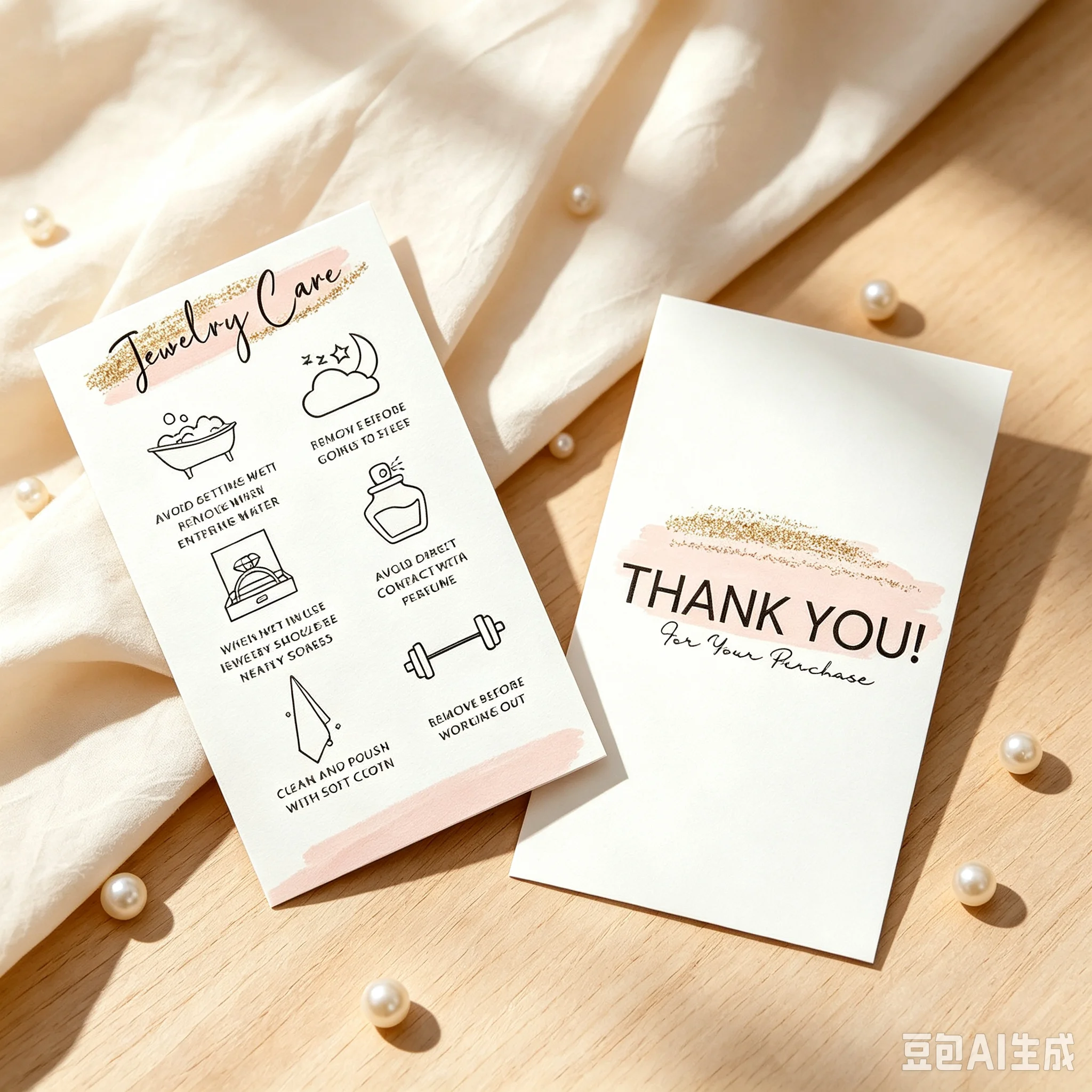 200pcs Customizable Care Card Laundry Card for Name and Address Daily Usage Guide Office Supplies Small Commercial Use