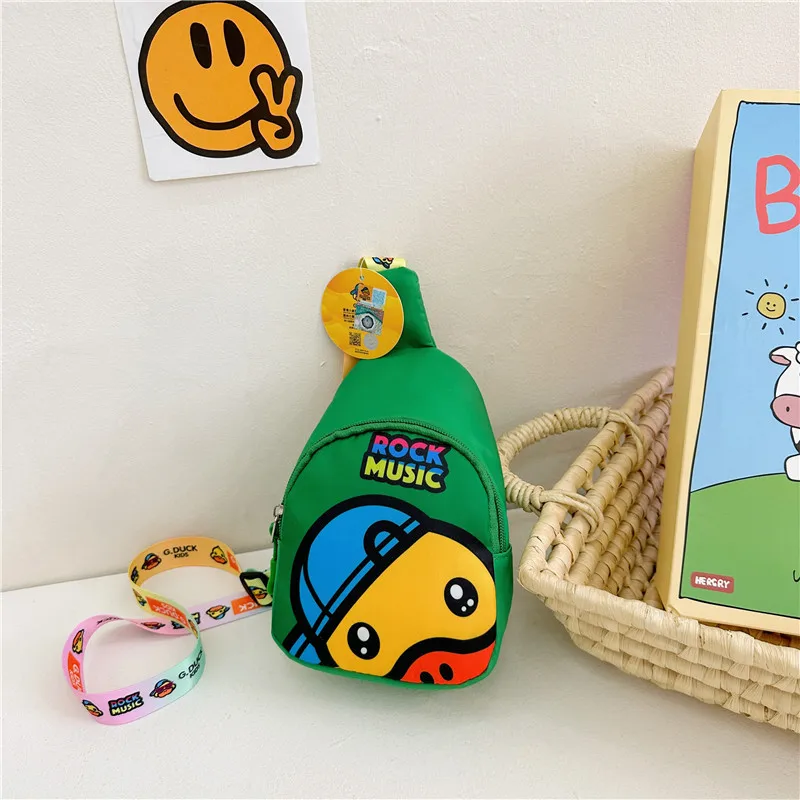 Kids Fashion Cartoon Yellow Duck Shoulder Bag Cute Girl Outdoor Crossbody Bag Anime Kawaii Children's Backpack