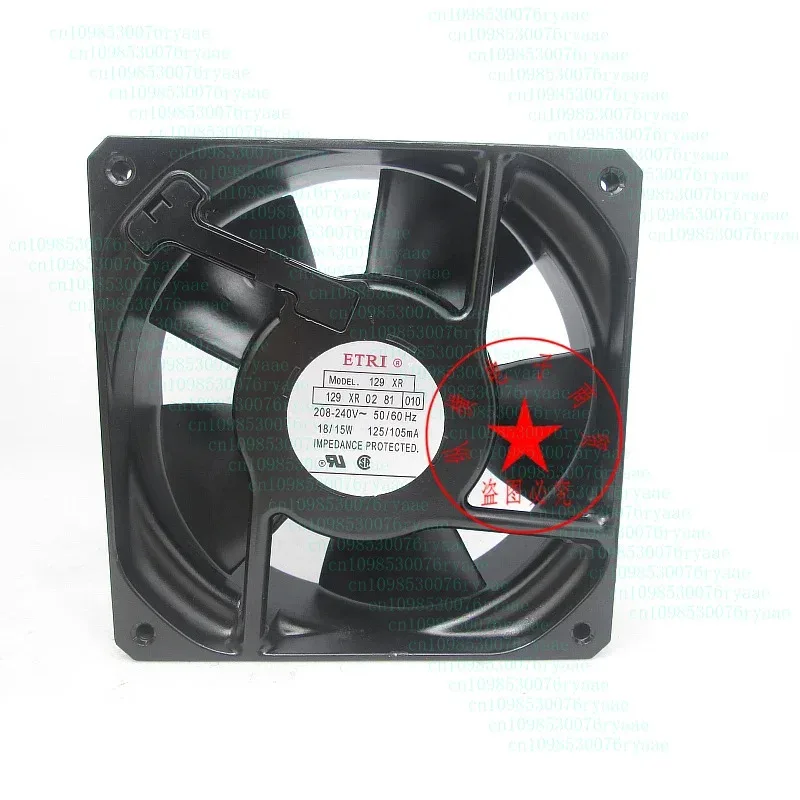 

for ETRI 129XR. 0281010 AC 208-240V 18/15W 120x120x38mm Server Cooling Fan