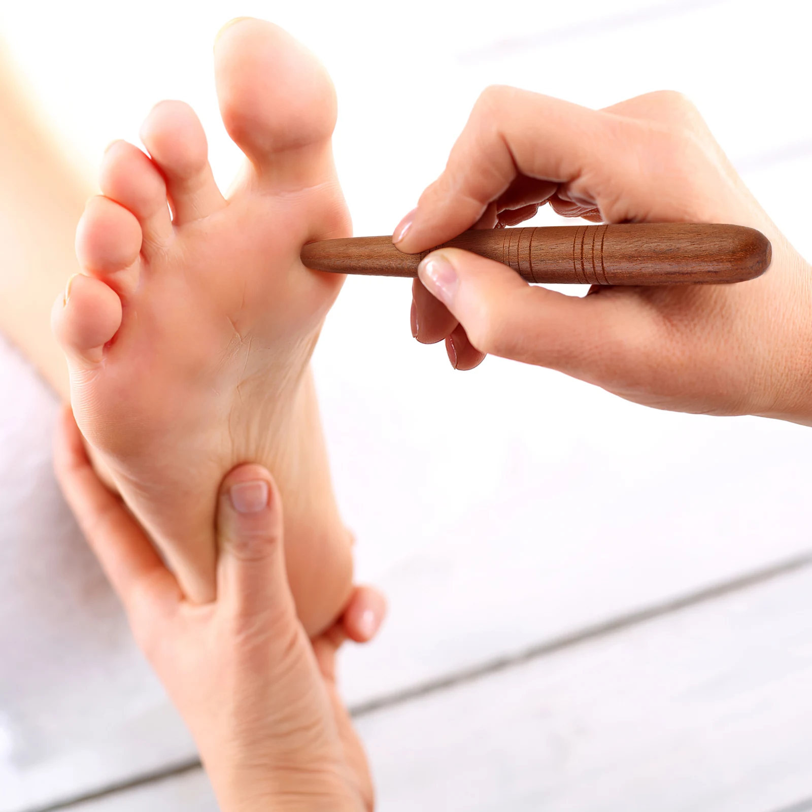 3 uds masajeador punto de disparo palo pie relajación pies linfa madera mano hombre