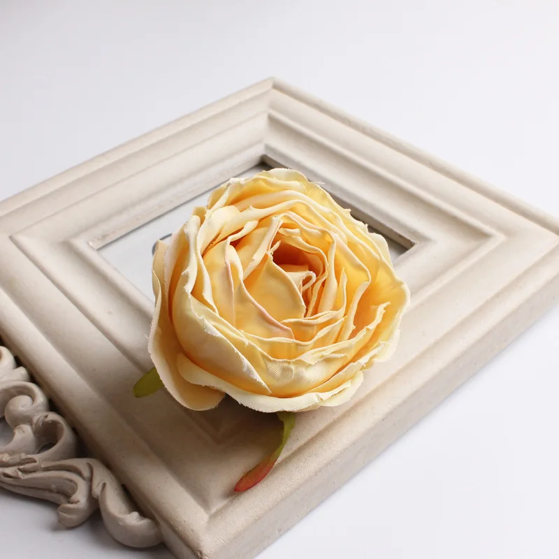 50pc 14Color 7CM Artificial Silk Fabric Peony Bud Flower Head For DIY Wedding Wall Bouquet Party Home Decoration Hat Accessories