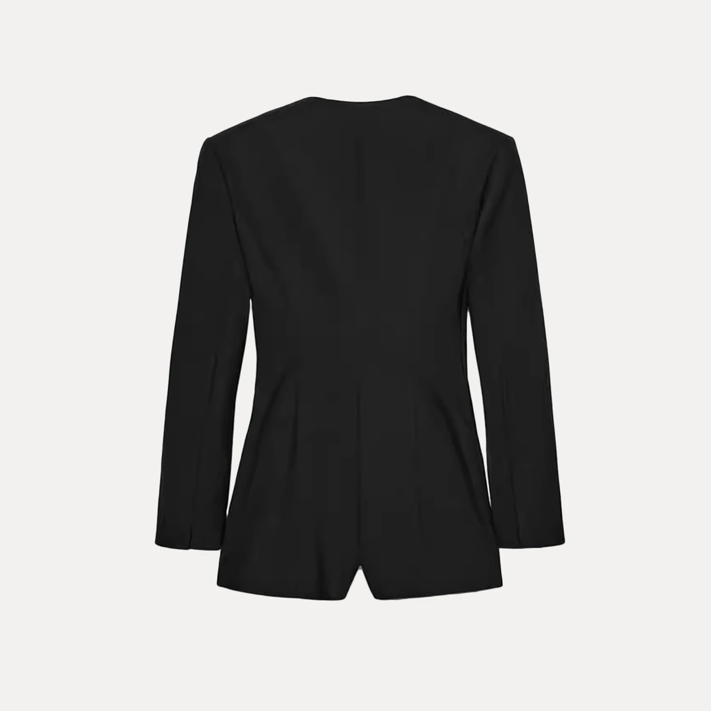 Z 2025 جديد Faion ort بدلة مزدوجة الصدر-sle بذلة نسائية عالية الخصر ort سروال تخفيف Sle بذلة #4