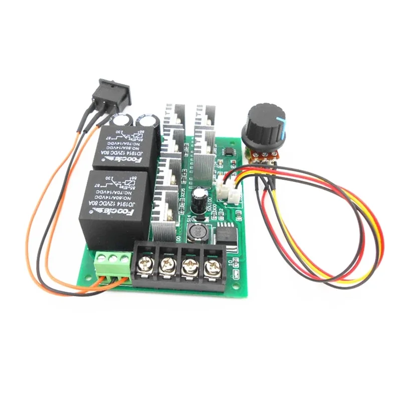 Motor Speed Regulator Controller DC 10V-50V 12/24/36/48V 60A With Forward/Reversible Switch PWM Speed Control Regulator