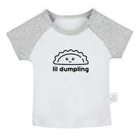 Little Dumpling Wonton Dimsum Bao Fun Baby T-shirts Cute Boys Girls Tees Infant Short Sleeves T shirt Newborn Clothes Kids Tops