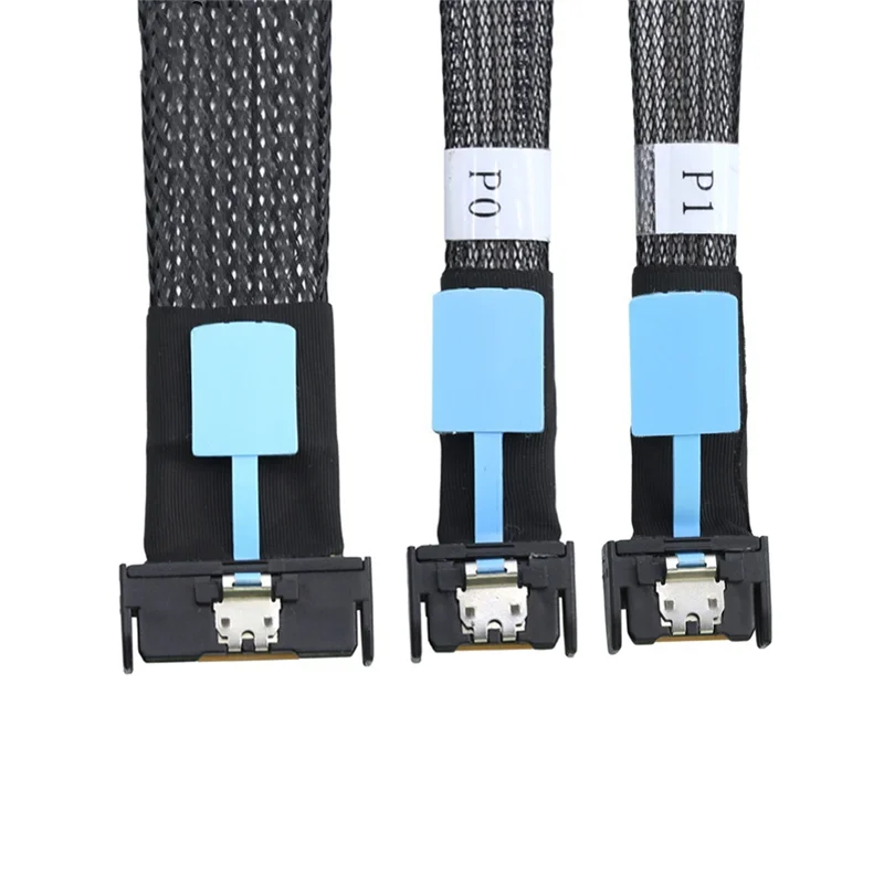 

M13kgen5 Mclo X8 Adapter Cable Gen5 MCIO X8 To Dual MCIO X4 Server Cable For PC SATA 3.0 U.2 Oculink Pcie Sata Cable 1M