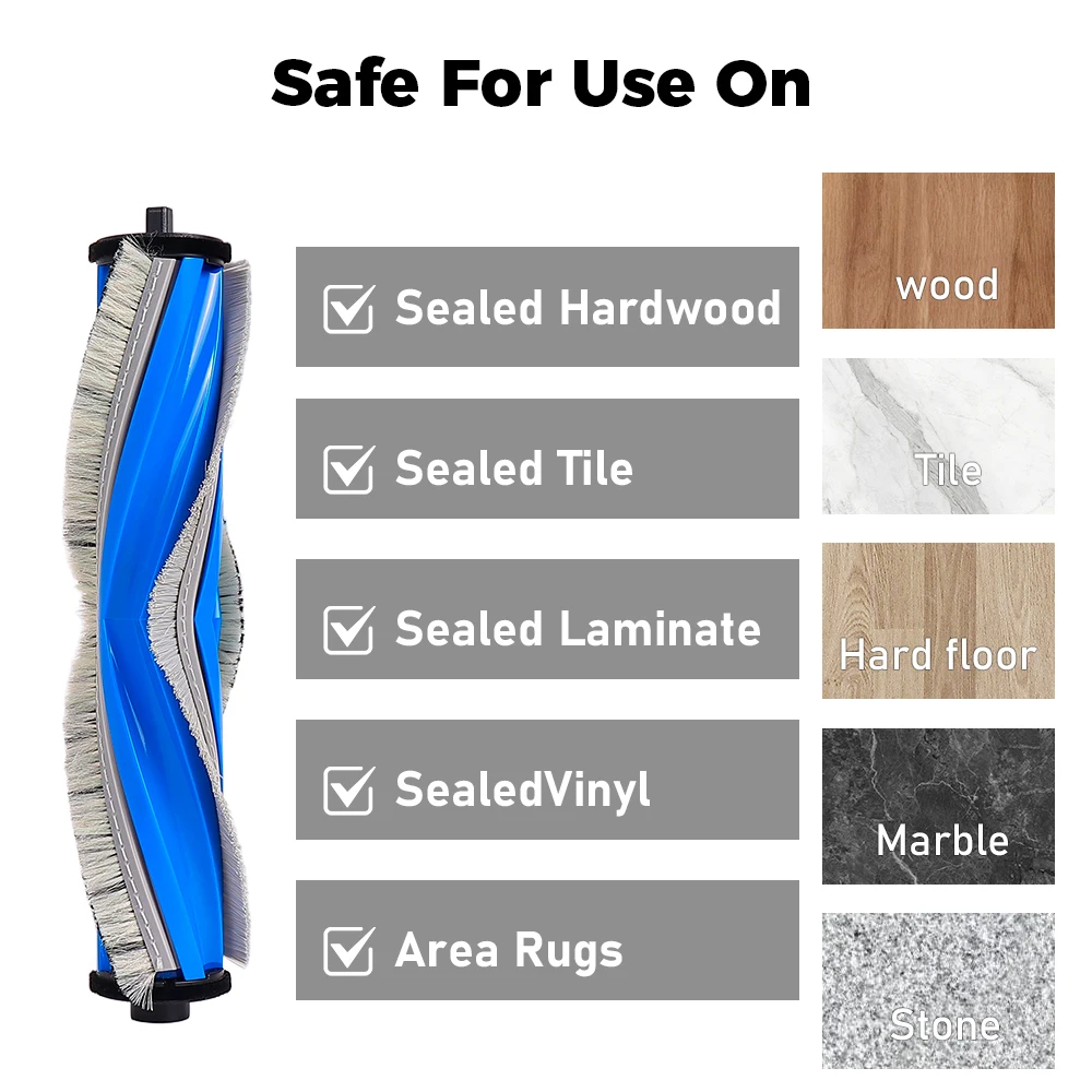 فرشاة دوارة لـ ECOVACS DEEBOT T30 Max T30 Omni T30 Pro Omni T30S T30S Combo N20 plus استبدال الفرش الرئيسية للروبوت #6