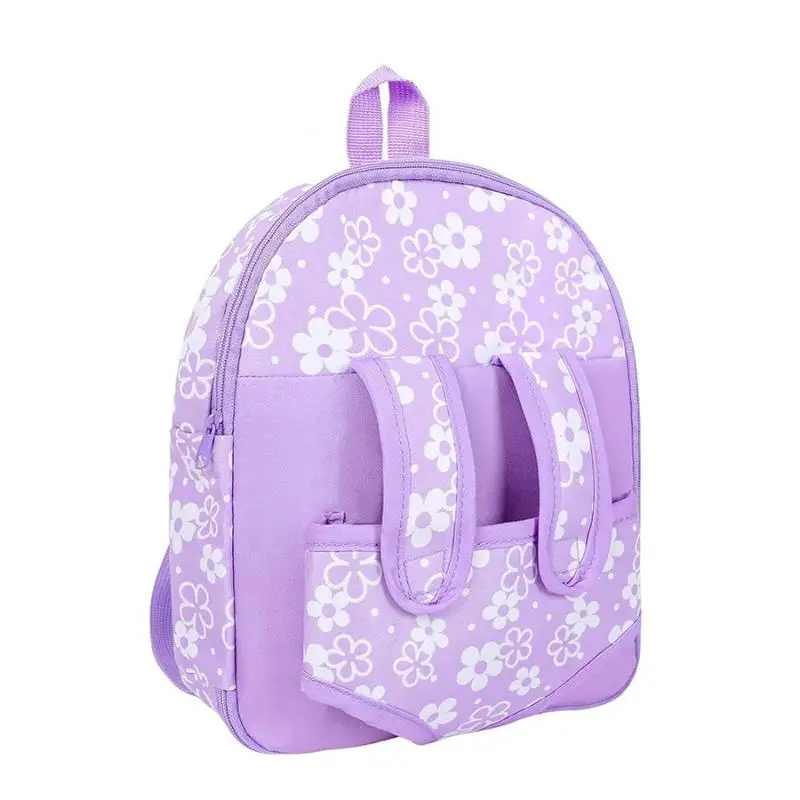 Fashion Newborn Backpack Doll Cute Flower Handbag For Girls Dolls Out Going Carry Bag Christmas Birthday Gift