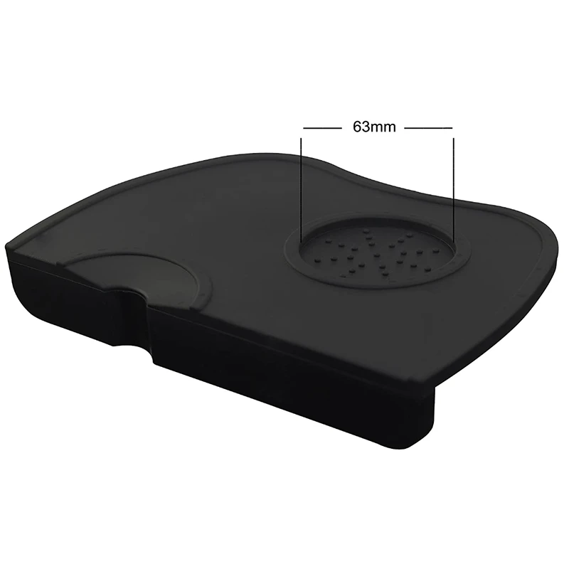 Tamper Mat, Food Safe Silicone Coffee Tamp Mat Anti-Slip, Corner Tamping Pad Non-Slippery Soft Odorless Holder Pad