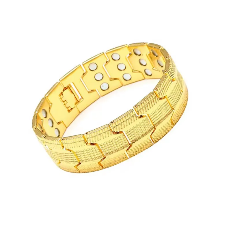Magnetisches Armband für Herren, 3500 Gauss, 3-fach stärker, Magnettherapie-Verbindungsarmbänder, bestes Weihnachtsschmuckgeschenk – Detail 10