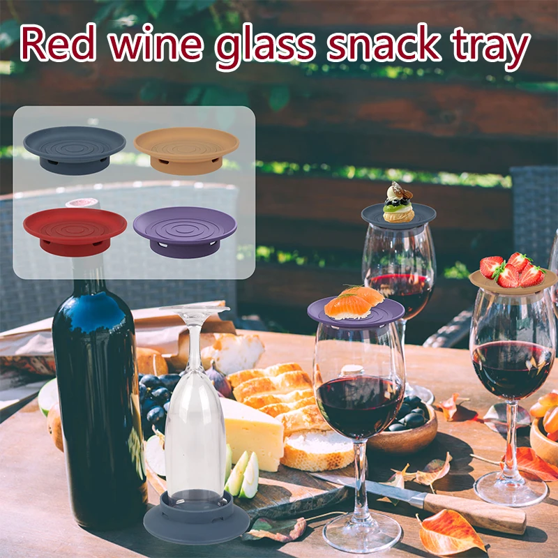 Bicchiere da vino salumi Topper rotondo Gel di silice bicchiere da vino Topper tazza multifunzionale Top Decor per la raccolta sociale