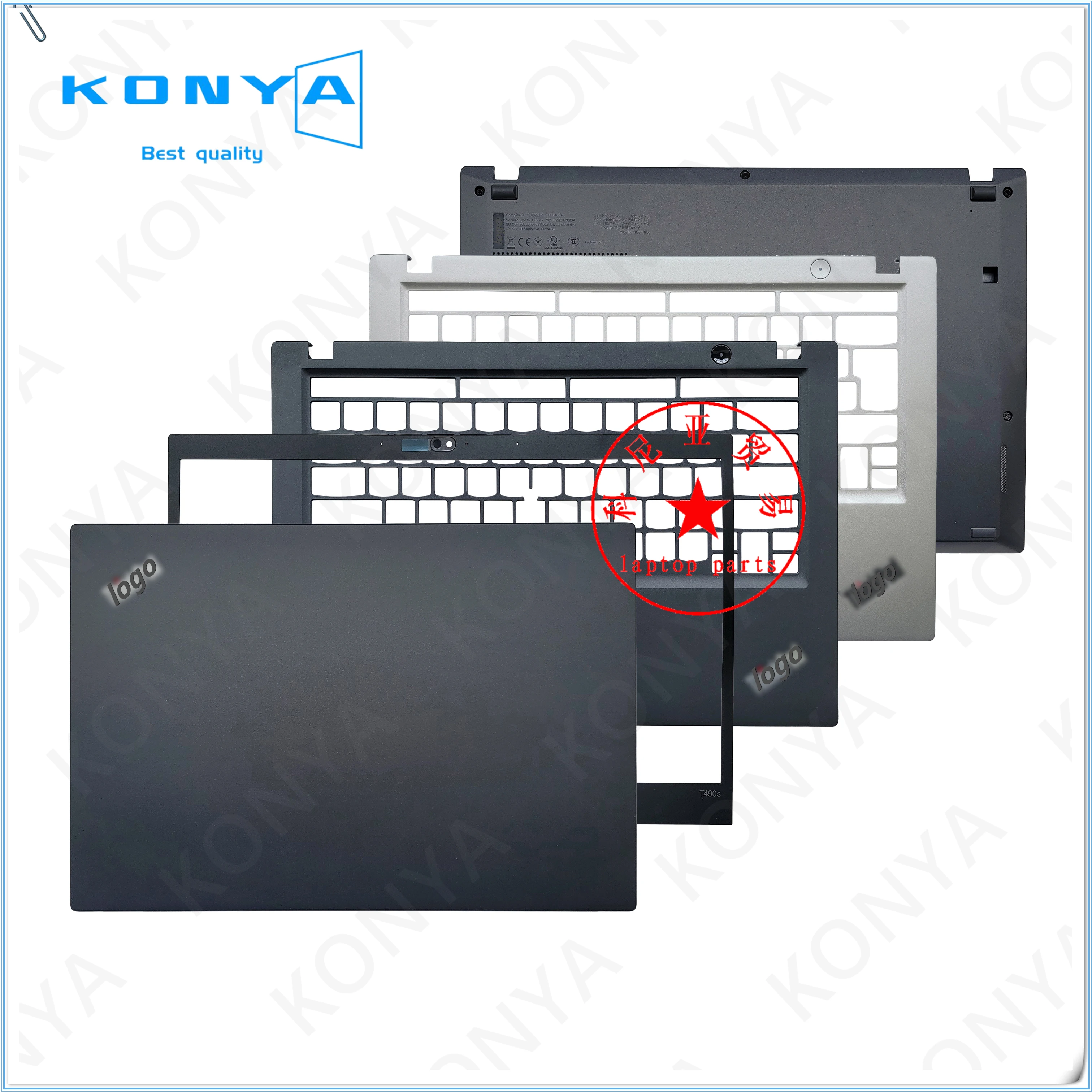 

New Original For Lenovo ThinkPad T14S Gen 1 T490S T495S Series Laptop LCD Back Cover/ Front Bezel/Palmrest/Bottom Case