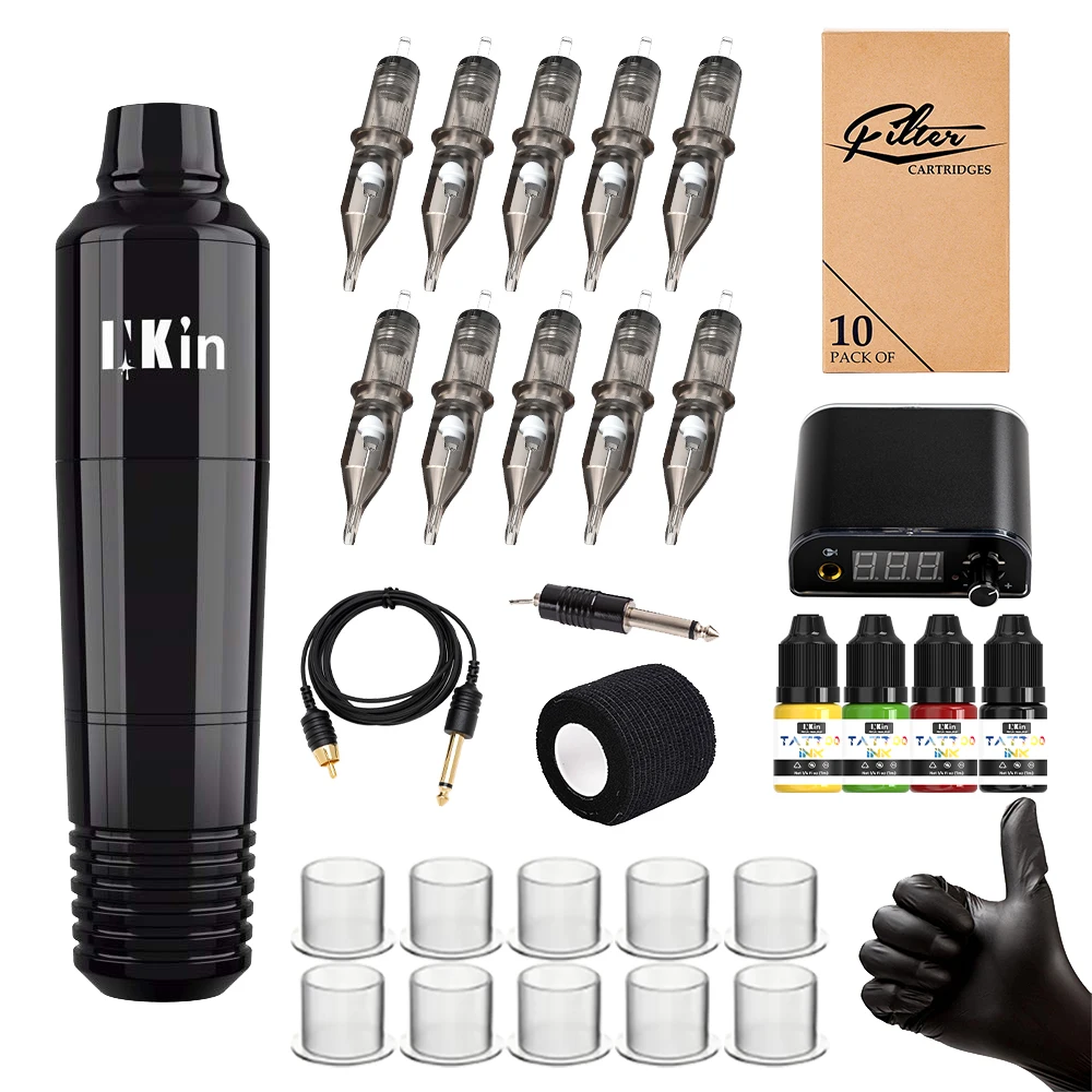

EZ Cartridge Tattoo Machine Pen Tattoo Kits Lightweight Medical Grade Rotary Tattoo Machine EZ Cartridge Tattoo Needles