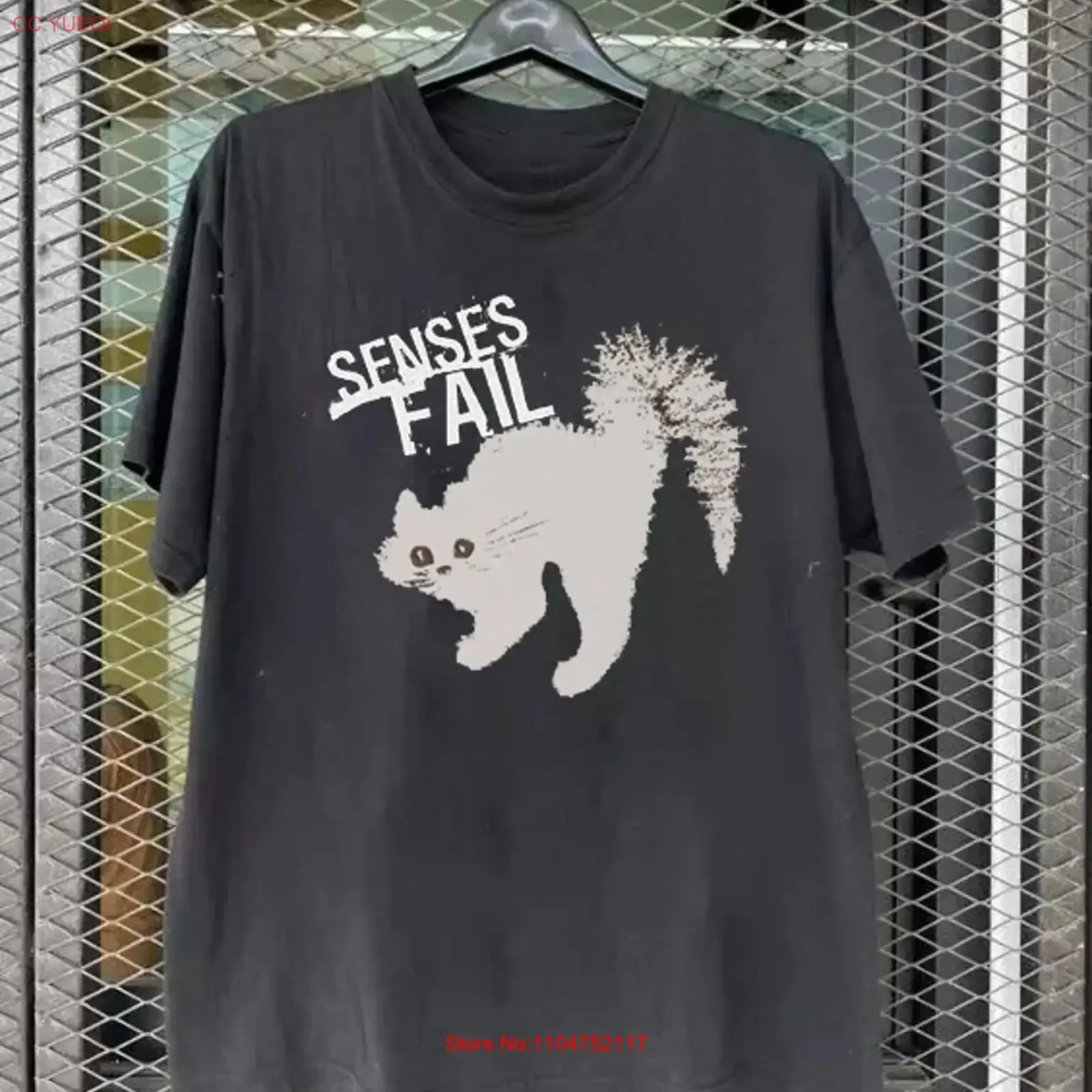 Rare Senses Fail Band Cat Tour For Fan T Shirt Full Size S 5XL vintage Washed Versatile Comfortable Stretched Unisex graphic