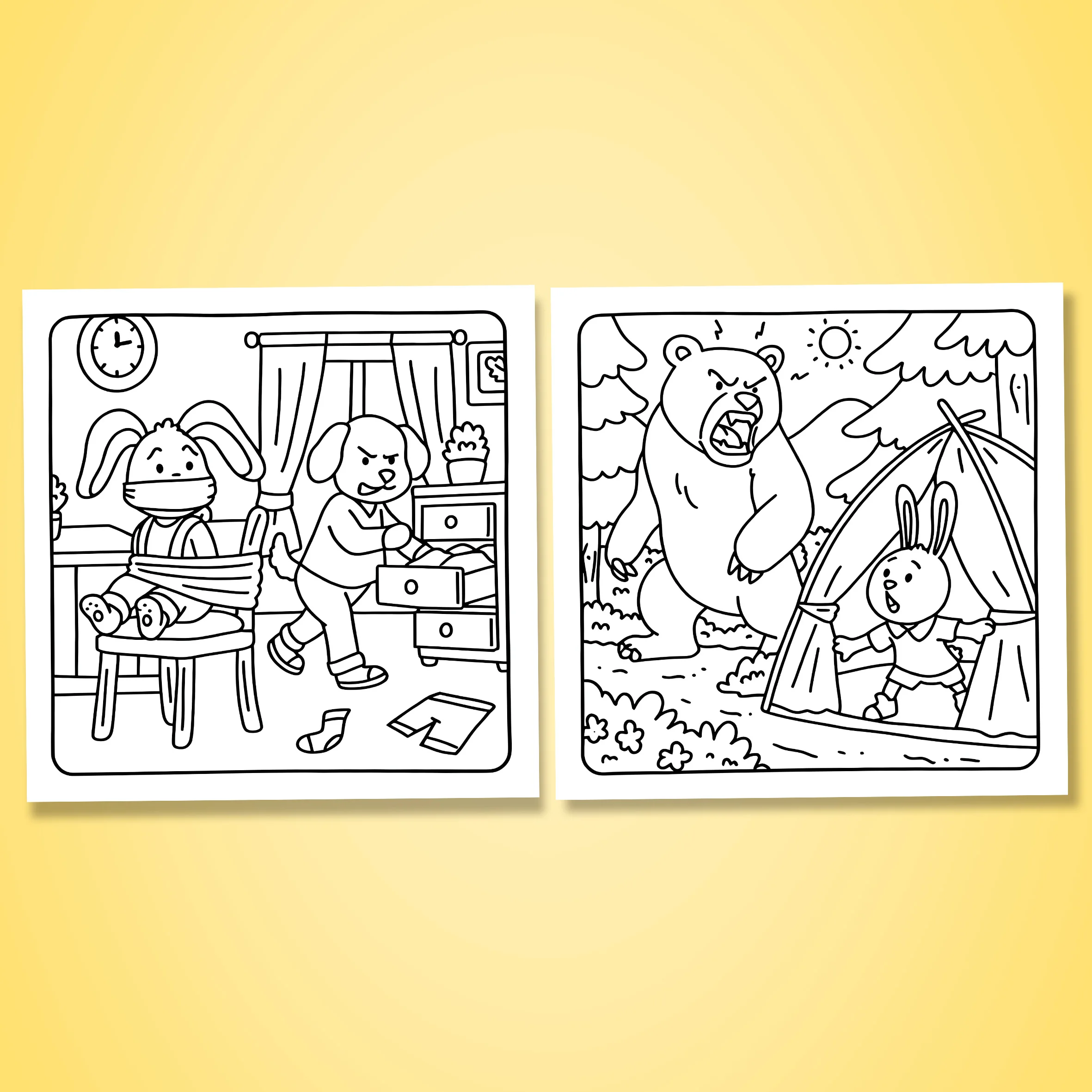 CRIME SCENES Bold-easy Patterns Coloring Book for Adults Cute Drawing Book Perfect Gift for Party and Birthday