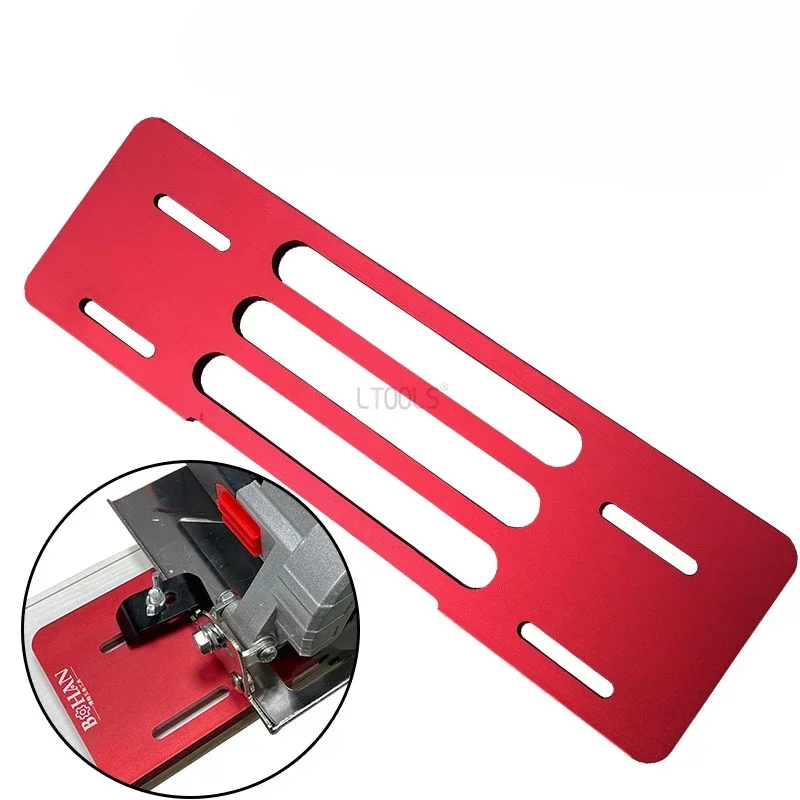 Imagem -04 - Alumínio Liga Base Plate para Mármore Ajustável Máquina de Corte Board Bracket Quick Handheld-saw Posicionamento Bracket Carpintaria