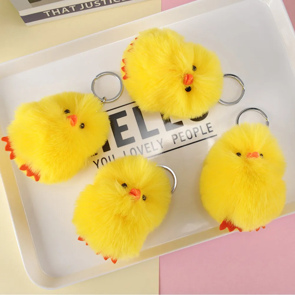 

2Pcs Cute Yellow Duck Keychain Ring Stylish Hanging Ornament for Purse Cellphone Backpack Car Keys Graduation Thanksgiving