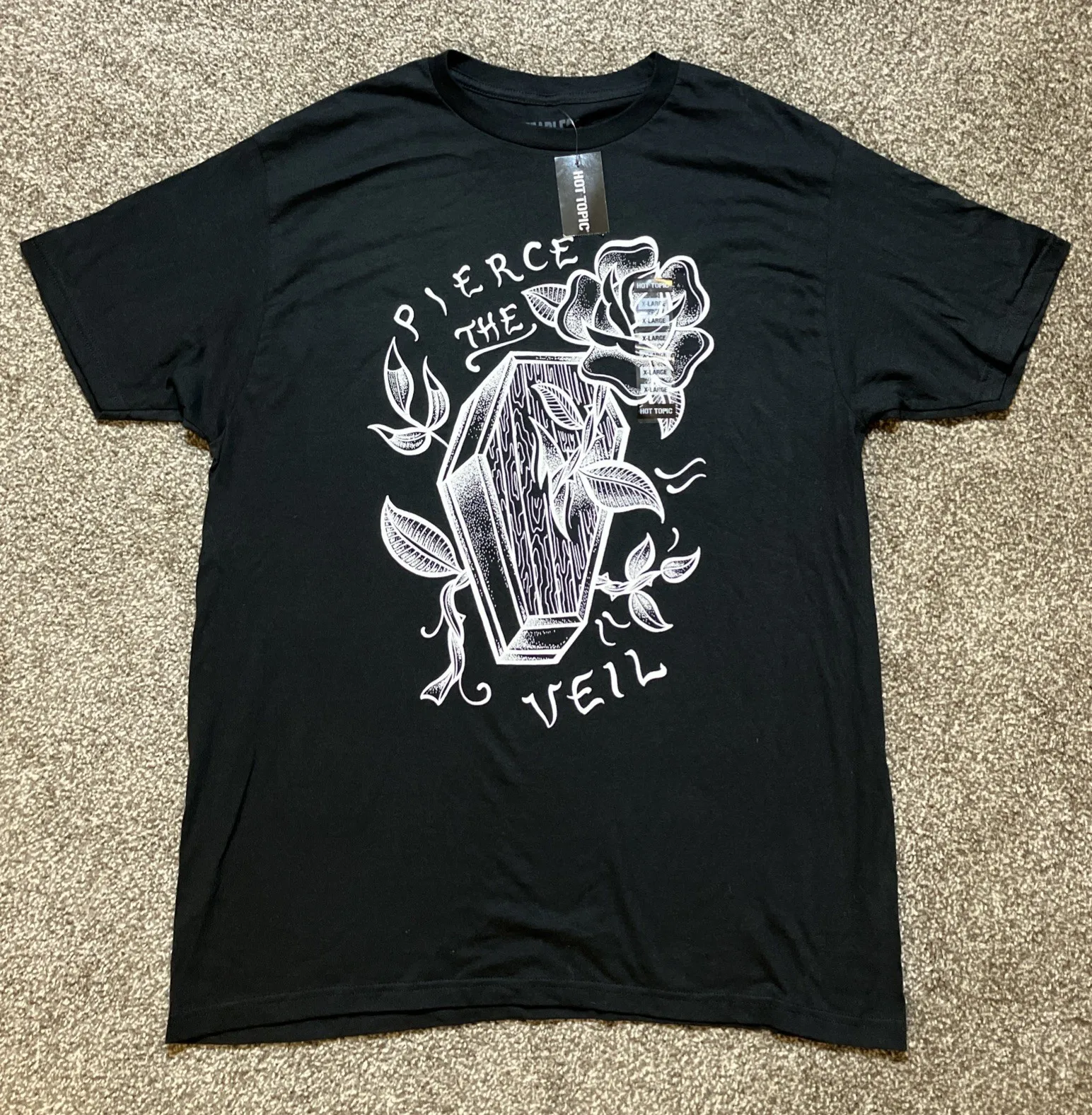 

Pierce The Veil XL Black Shirt Hot Top Tshirt Fearless Records Funny T Shirts Man T-Shirt Female Funny T-Shirts Oversize